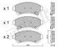 Sada brzdovch destiek METELLI ‐ MT 22-0696-0