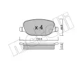 METELLI Sada brzdovch destiek ‐ MT 22-0704-0