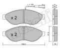 METELLI Sada brzdovch destiek ‐ MT 22-0708-1