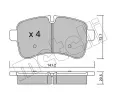 METELLI Sada brzdovch destiek ‐ MT 22-0711-0