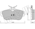 METELLI Sada brzdovch destiek ‐ MT 22-0712-0