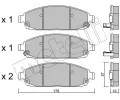 METELLI Sada brzdovch destiek ‐ MT 22-0719-0