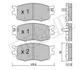 METELLI Sada brzdovch destiek ‐ MT 22-0724-0