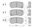 METELLI Sada brzdovch destiek ‐ MT 22-0725-0