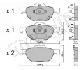 METELLI Sada brzdovch destiek ‐ MT 22-0730-0