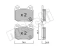 METELLI Sada brzdovch destiek ‐ MT 22-0739-0