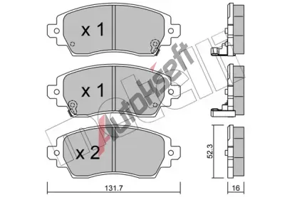 METELLI Sada brzdových destiček MT 22-0750-0, 22-0750-0 METELLI Sada brzdových destiček MT 22-0750-0, 22-0750-0
