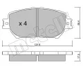 METELLI Sada brzdovch destiek ‐ MT 22-0751-0
