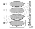 METELLI Sada brzdovch destiek ‐ MT 22-0763-0