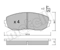METELLI Sada brzdovch destiek ‐ MT 22-0766-0