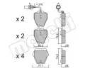METELLI Sada brzdovch destiek ‐ MT 22-0774-1