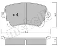 METELLI Sada brzdovch destiek ‐ MT 22-0776-0