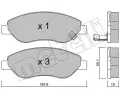 METELLI Sada brzdovch destiek ‐ MT 22-0777-0