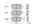 METELLI Sada brzdovch destiek ‐ MT 22-0784-0