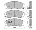 METELLI Sada brzdovch destiek ‐ MT 22-0785-0