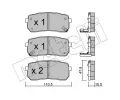 METELLI Sada brzdovch destiek ‐ MT 22-0786-0