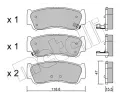 METELLI Sada brzdovch destiek ‐ MT 22-0788-0