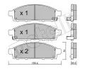 METELLI Sada brzdovch destiek ‐ MT 22-0791-0