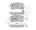 METELLI Sada brzdovch destiek ‐ MT 22-0793-0