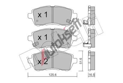 METELLI Sada brzdovch destiek MT 22-0793-1, 22-0793-1