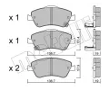 METELLI Sada brzdovch destiek ‐ MT 22-0794-0
