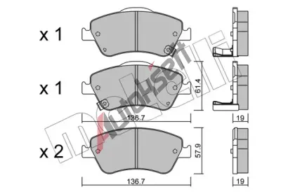 METELLI Sada brzdovch destiek MT 22-0794-0, 22-0794-0