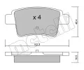 METELLI Sada brzdovch destiek ‐ MT 22-0801-0