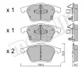 Sada brzdovch destiek METELLI ‐ MT 22-0805-0