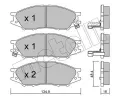 METELLI Sada brzdovch destiek ‐ MT 22-0810-0