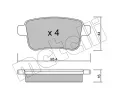 METELLI Sada brzdovch destiek ‐ MT 22-0814-0