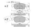METELLI Sada brzdovch destiek ‐ MT 22-0817-1