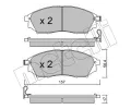 METELLI Sada brzdovch destiek ‐ MT 22-0819-0