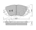 METELLI Sada brzdovch destiek ‐ MT 22-0820-0