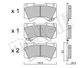 METELLI Sada brzdovch destiek ‐ MT 22-0821-0