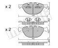 METELLI Sada brzdovch destiek ‐ MT 22-0823-0
