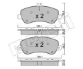 METELLI Sada brzdovch destiek ‐ MT 22-0825-0