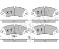 METELLI Sada brzdovch destiek ‐ MT 22-0836-6