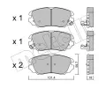 METELLI Sada brzdovch destiek ‐ MT 22-0841-0