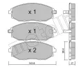 METELLI Sada brzdovch destiek ‐ MT 22-0845-0