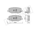 METELLI Sada brzdovch destiek ‐ MT 22-0863-0