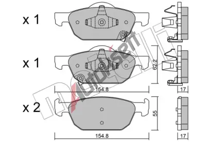 METELLI Sada brzdových destiček MT 22-0866-0, 22-0866-0 METELLI Sada brzdových destiček MT 22-0866-0, 22-0866-0