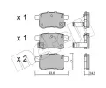 METELLI Sada brzdovch destiek ‐ MT 22-0868-0
