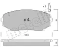 METELLI Sada brzdovch destiek ‐ MT 22-0872-1