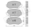 METELLI Sada brzdovch destiek ‐ MT 22-0874-0