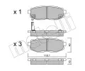 Sada brzdovch destiek METELLI ‐ MT 22-0875-0