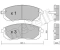 METELLI Sada brzdovch destiek ‐ MT 22-0876-0