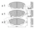 METELLI Sada brzdovch destiek ‐ MT 22-0879-0