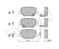METELLI Sada brzdovch destiek ‐ MT 22-0880-0