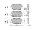 METELLI Sada brzdovch destiek ‐ MT 22-0881-0