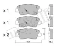 Sada brzdovch destiek METELLI ‐ MT 22-0886-1